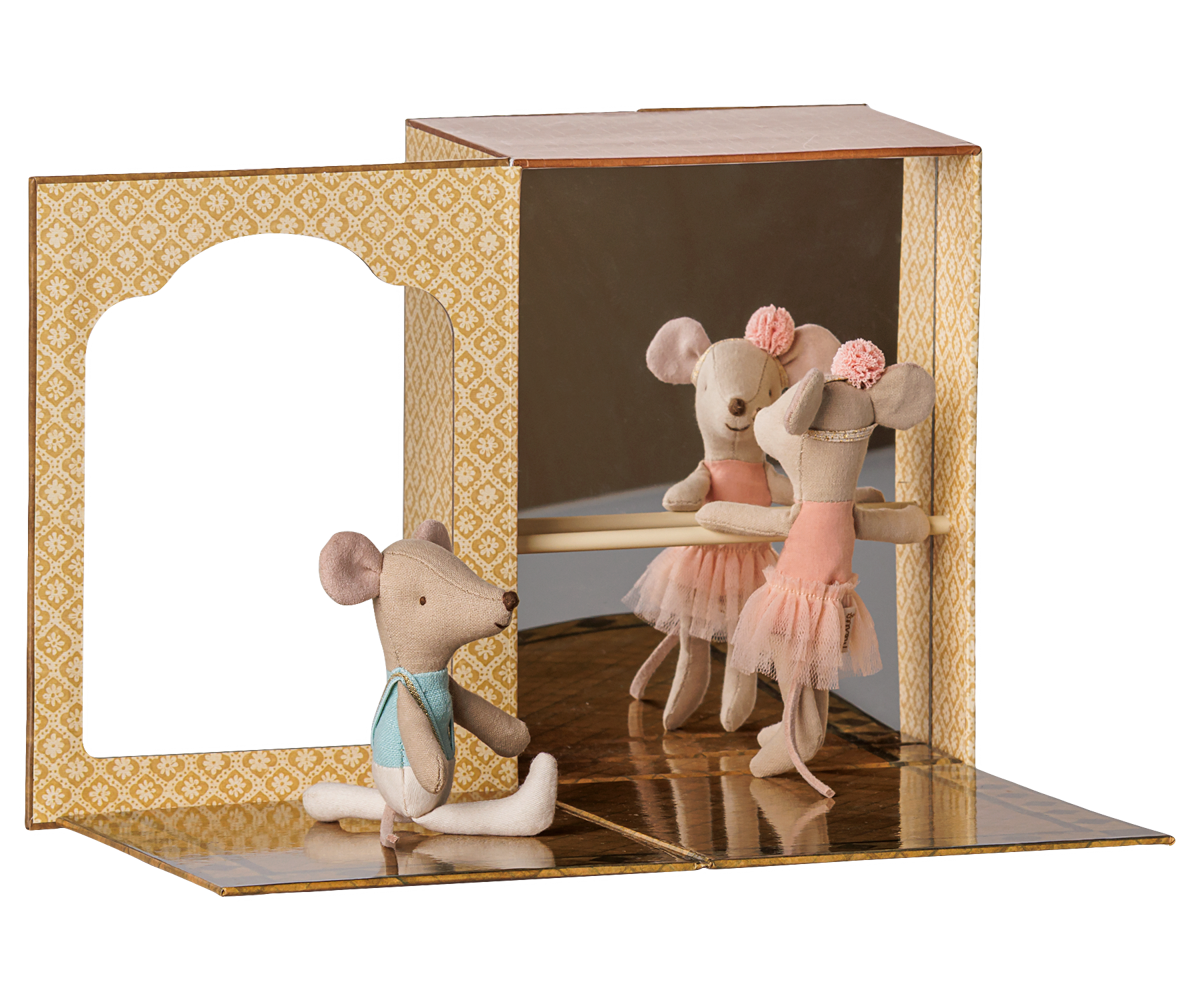 Maileg Ballet Mice in Dance Studio, Little Sister and Brother 2026 at Bibelot Leek UK Stockist