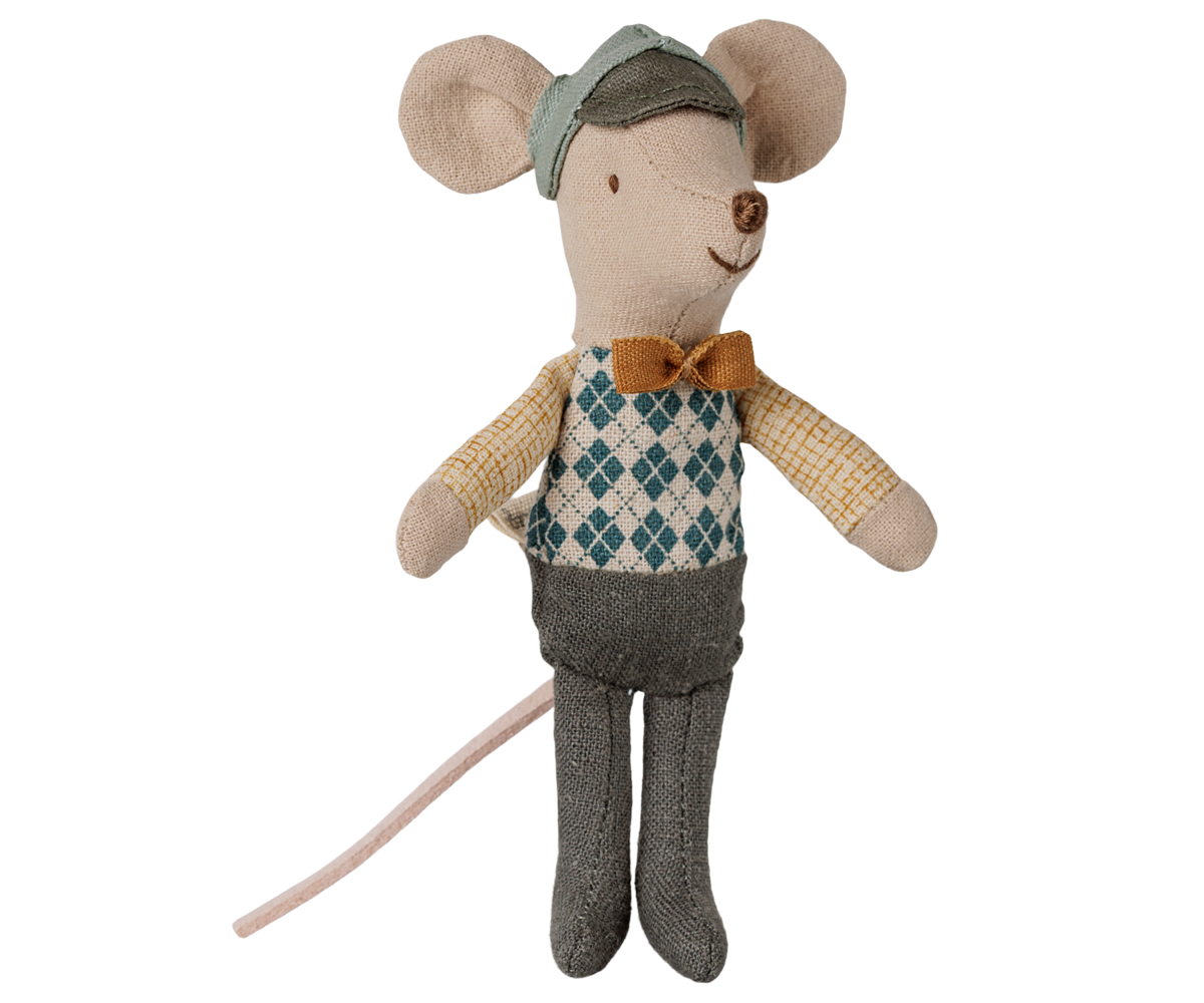 Maileg Driver Mouse, Little Brother at Bibelot Leek UK Stockist
