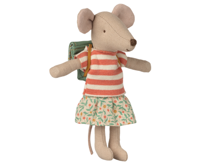 Maileg Clothes and Bag, Big Sister Mouse - Green at Bibelot Leek