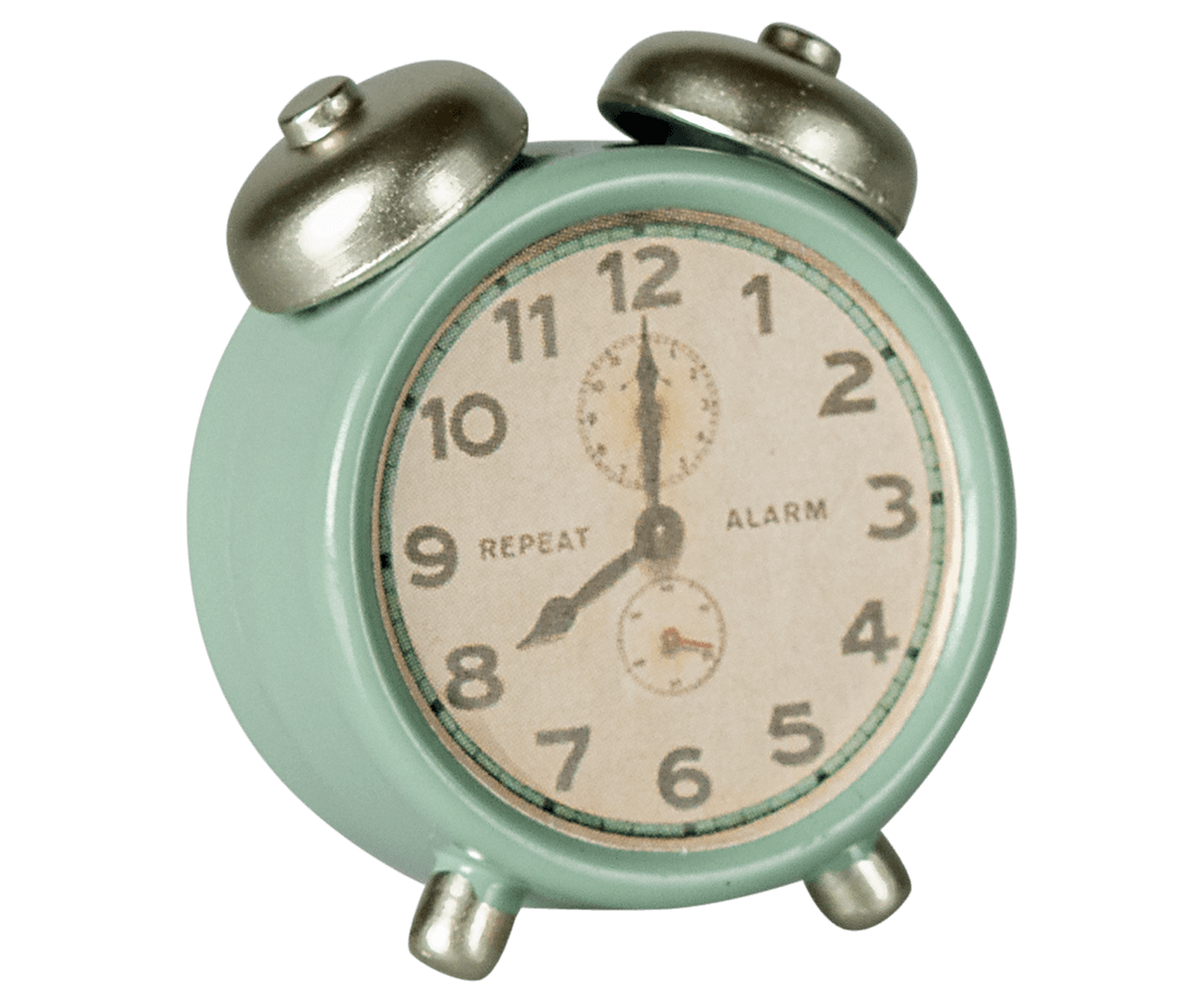 Maileg Mouse Alarm Clock - Mint image 1