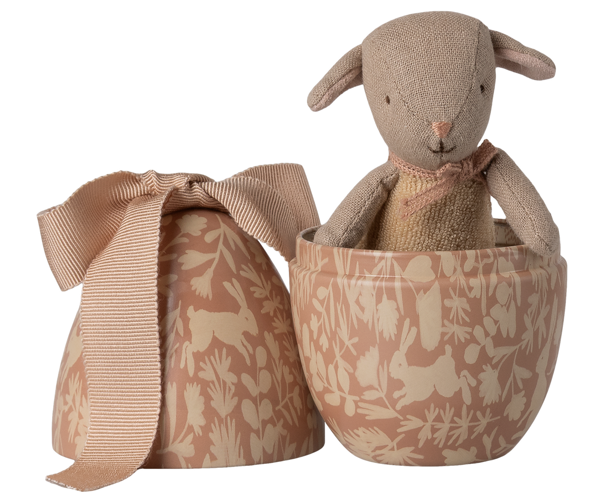 Maileg Easter Egg with Micro Lamb, Small - Powder at Bibelot Leek