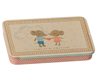 Maileg Metal Box with Sliding Lid - Mice at Bibelot Leek UK Stockist