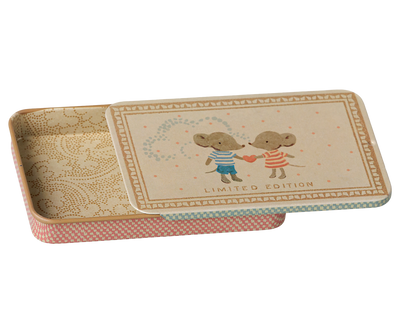 Maileg Metal Box with Sliding Lid - Mice at Bibelot Leek UK Stockist