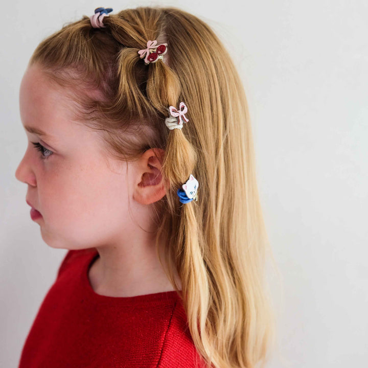 Mimi & Lula Mimi & Lula Kittybow Mini Hair Ties at Bibelot Leek