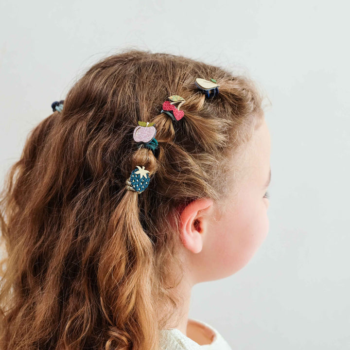 Mimi & Lula Mimi & Lula Winter Fruits Mini Hair Ties at Bibelot Leek