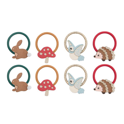 Mimi & Lula Mimi & Lula Woodland Pals Mini Hair Ties at Bibelot leek