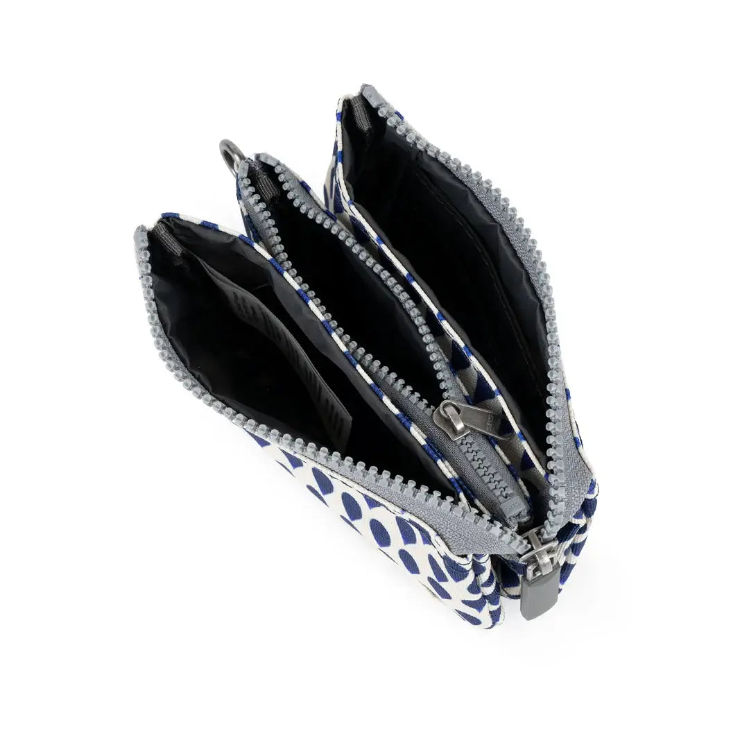 Roka Small Carnaby Recycled Canvas Wallet: Denim Rain image 2