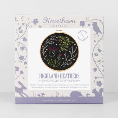 Black Highland Heathers Embroidery Kit image 0
