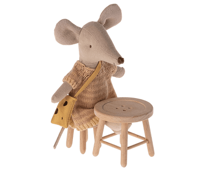 Maileg Table and Stool Set, Mouse image 1