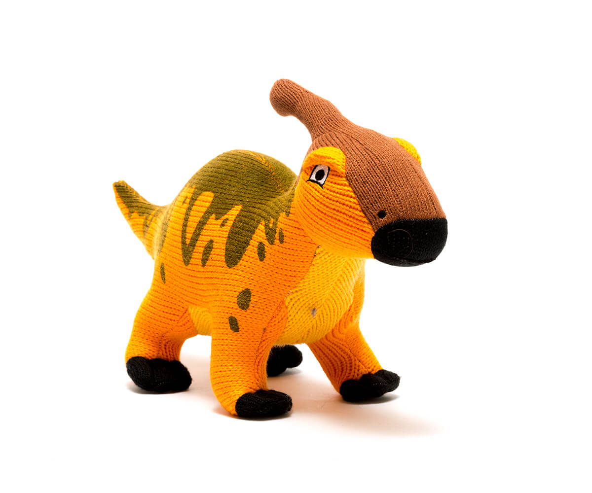 Best Years Knitted Dinosaur Parasaurolophus Toy image 0