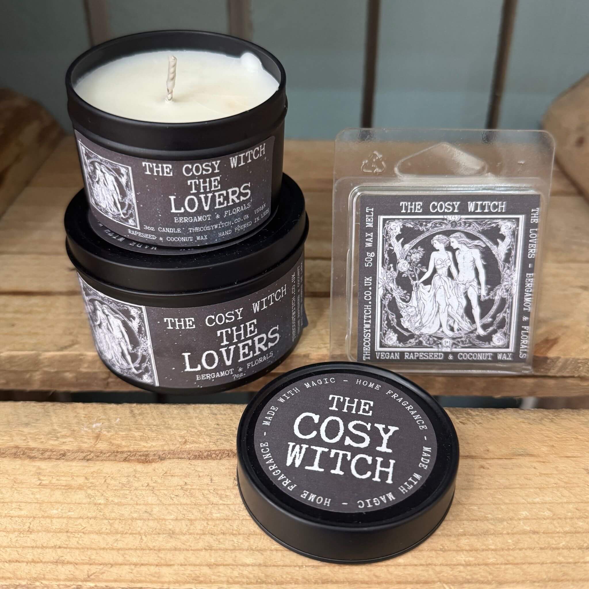 The Cosy Witch The Lovers Bergamot and Florals Candle / Wax Melt image 0