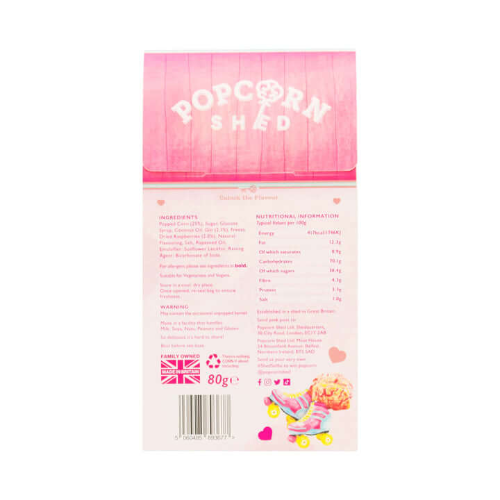 Pink Gin Popcorn Shed (Vegan) image 1
