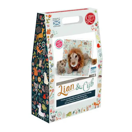 Lion &amp; Cub Needle Felting Kit image 0