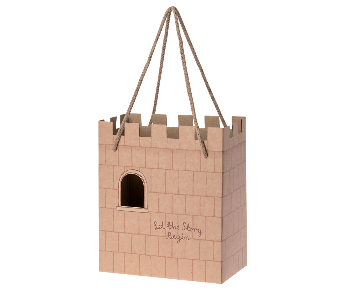 Maileg Paper Bag, Castle - Rose