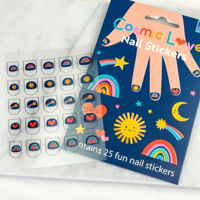 Rex London Children's Nail Stickers - Cosmic Love at Bibelot Leek UK Stockist