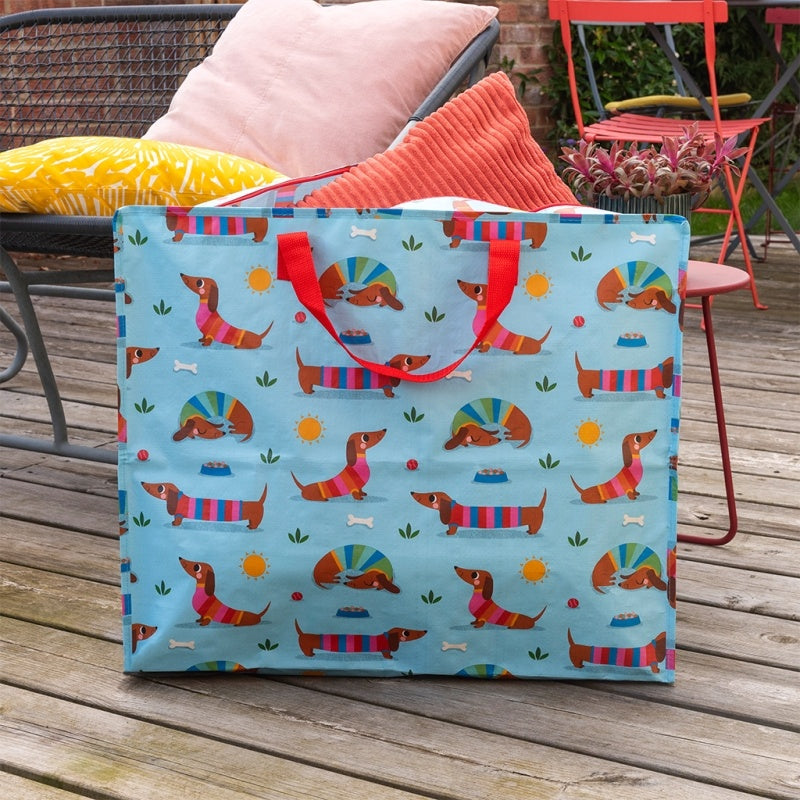 Rex London Sunny Sausage Dog Jumbo Storage Bag at Bibelot Leek UK Stockist