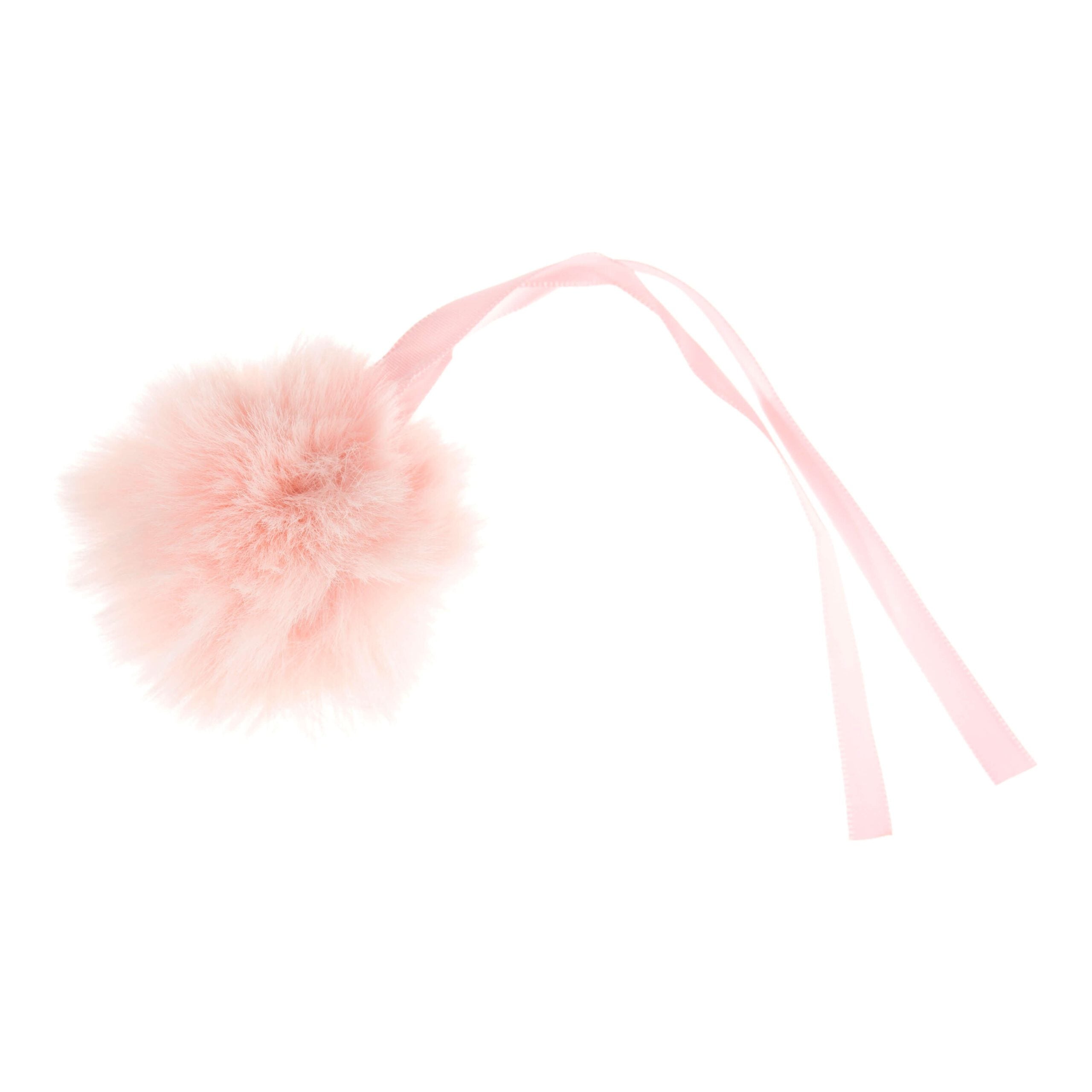 Faux Fur Pink Pom Pom: Medium image 0