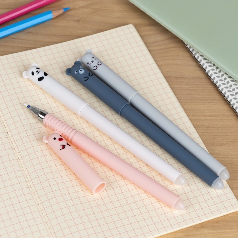 Rex London Adorable Animal Erasable Gel Pens (set of 4) - Medley at Bibelot leek UK Stockist