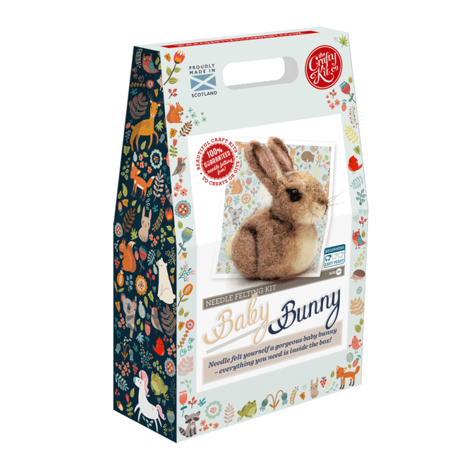 Baby Bunny Needle Felting Kit image 0