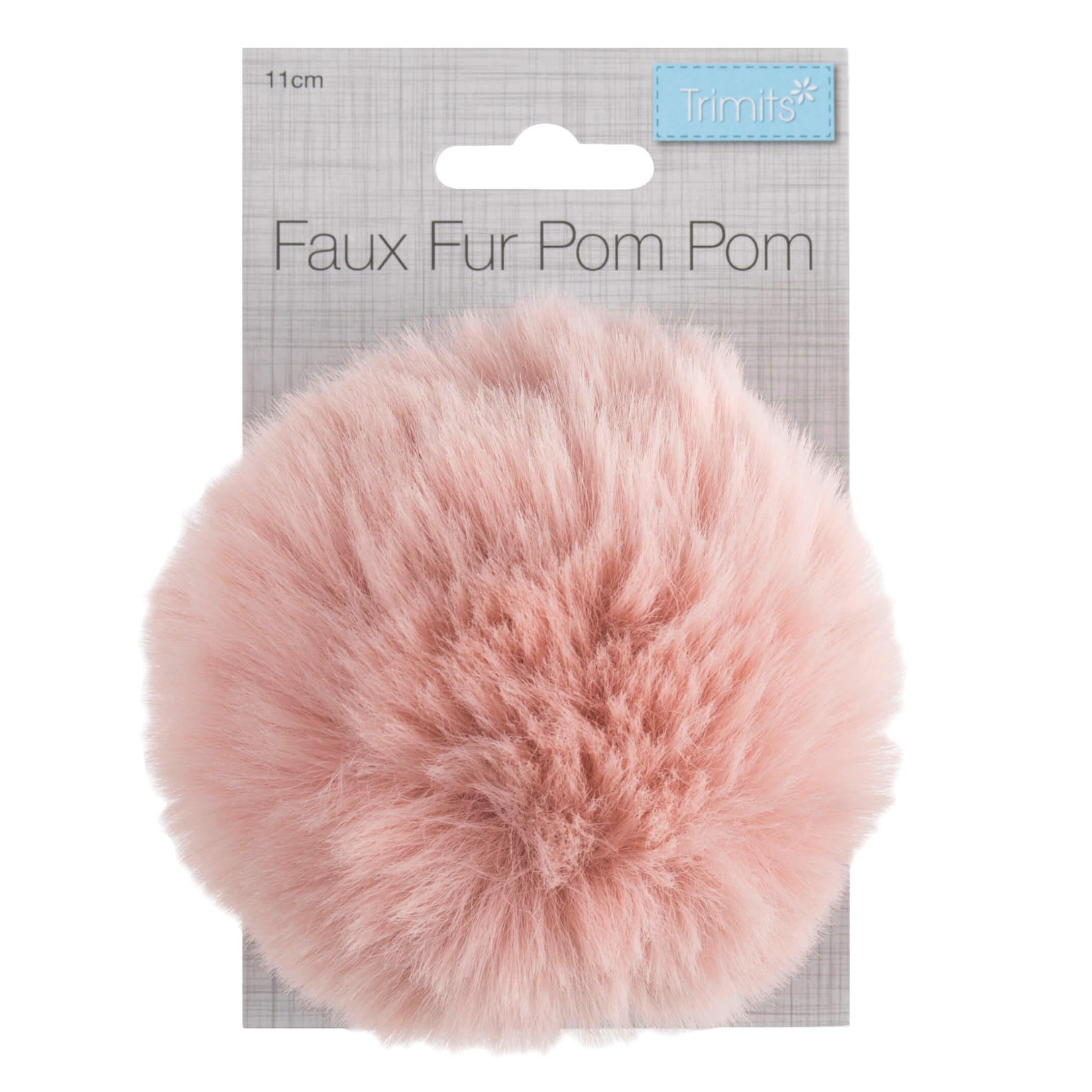 Faux Fur Light Pink Pom Pom: Large image 1