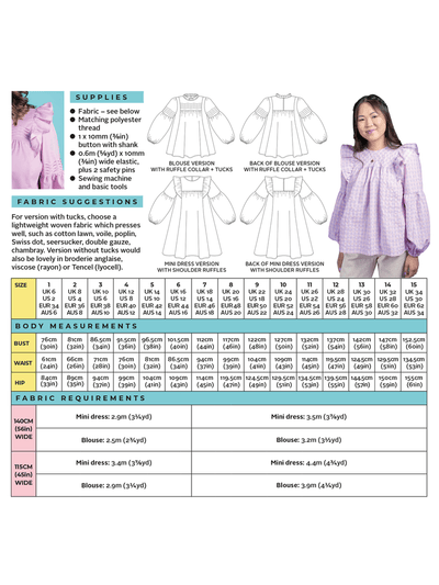 Tilly and the Buttons Marnie Blouse & Mini Dress Sewing Pattern image 15