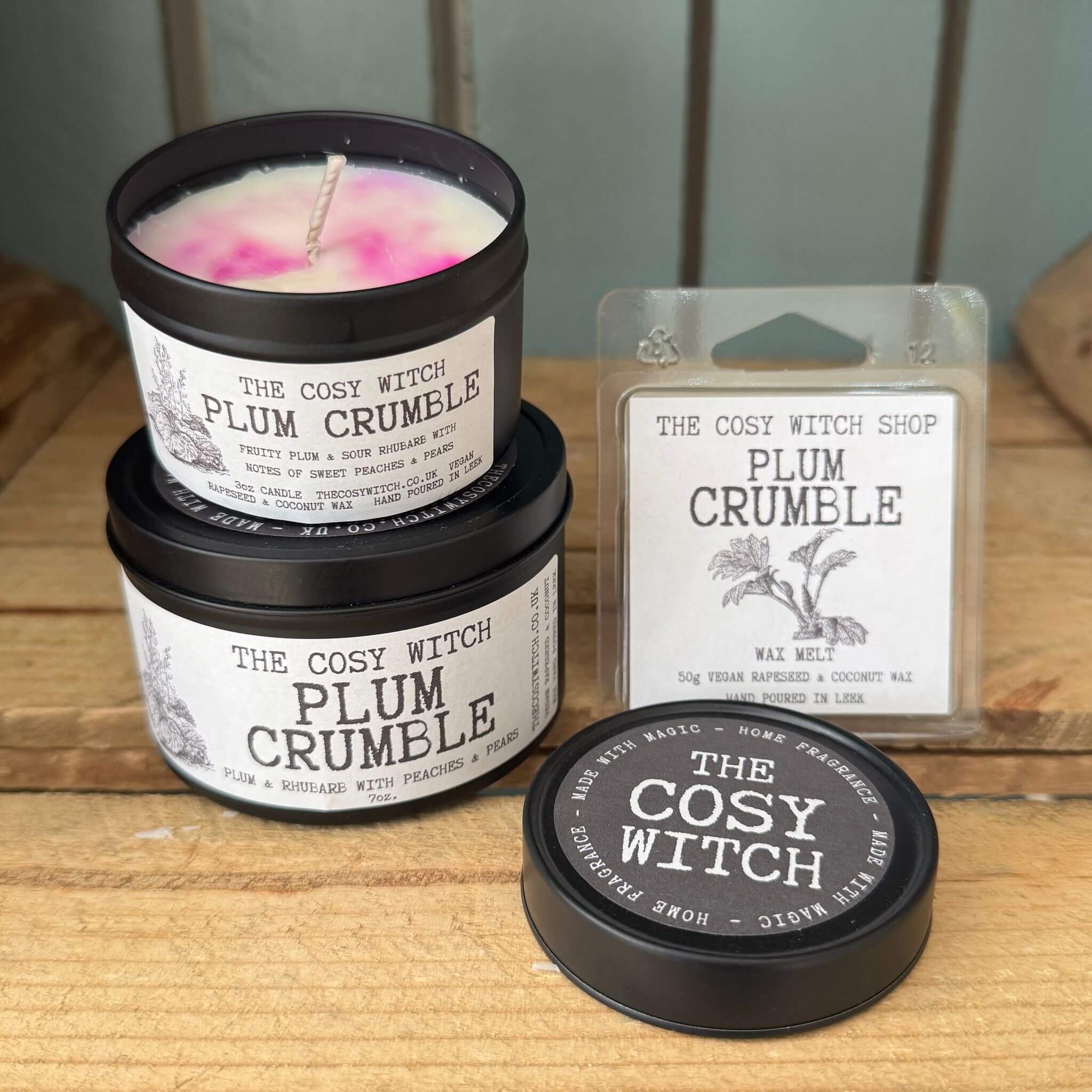The Cosy Witch Plum Crumble Candle / Wax Melt image 0