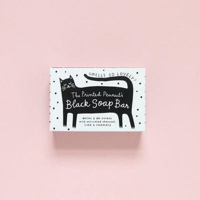 Black Cat Charcoal Natural Handmade Soap Bar at Bibelot Leek