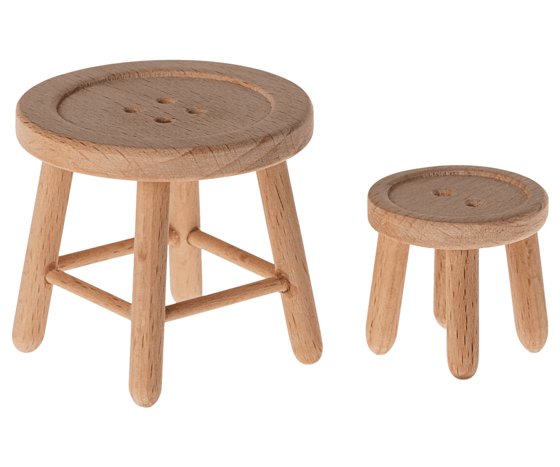 Maileg Table and Stool Set, Mouse image 0