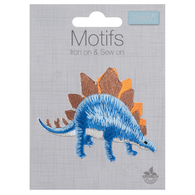 Iron-On Motif: Blue Dinosaur image 1