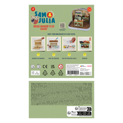 Mouse Mansion To Go - Bakery Sam & Julia at Bibelot Leek UK Stockist