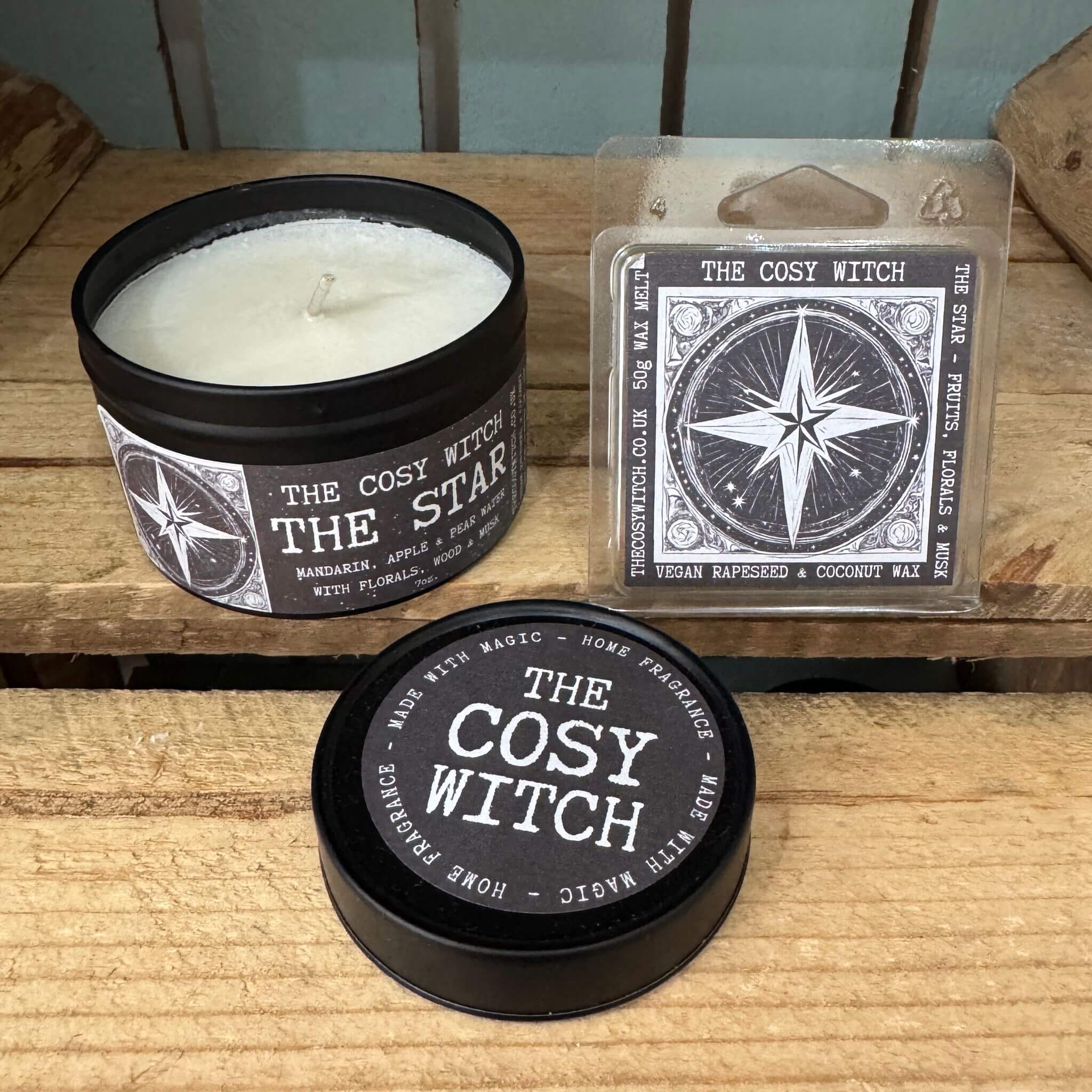 The Cosy Witch The Star Tarot Fruits, Florals & Musk Candle / Wax Melt image 0