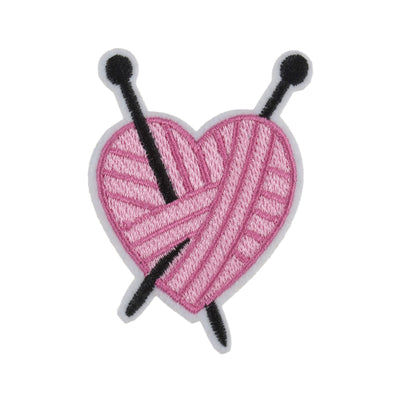 Iron-On Motif: Knitted Heart image 0