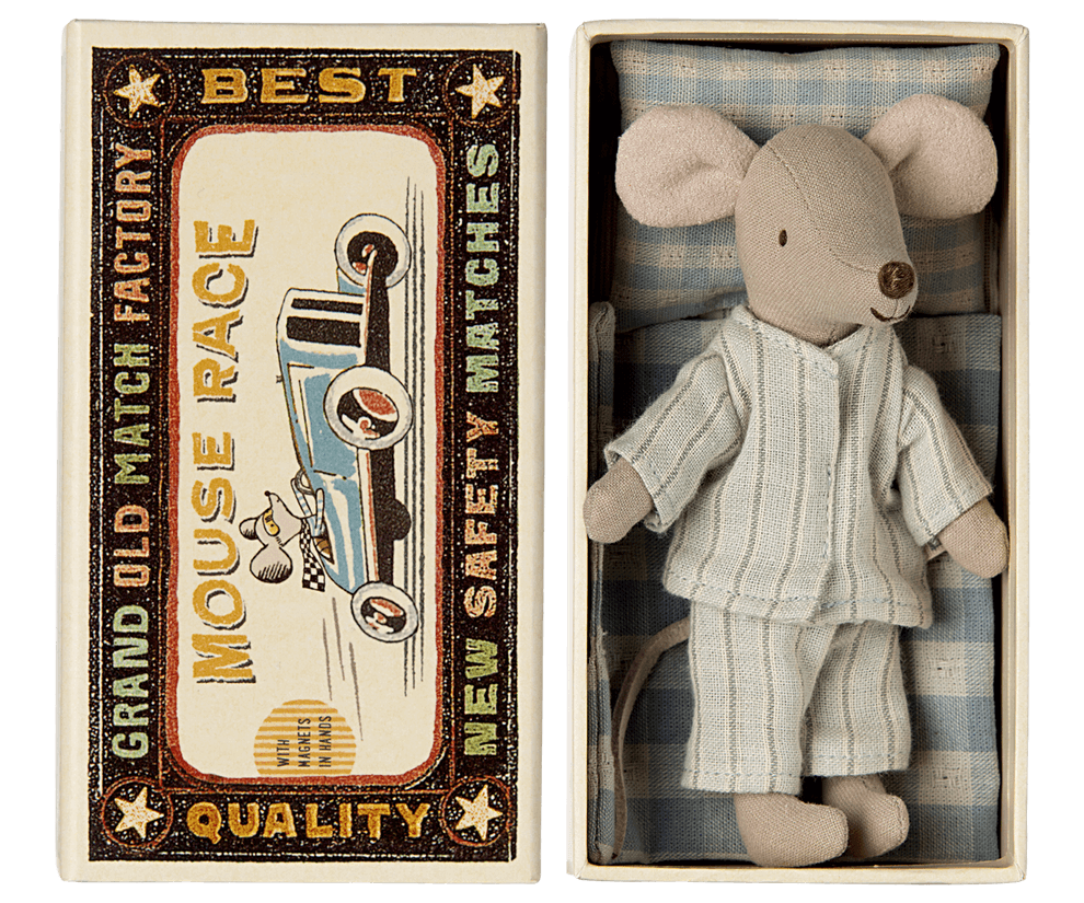 Maileg Big Brother Mouse in Matchbox image 0