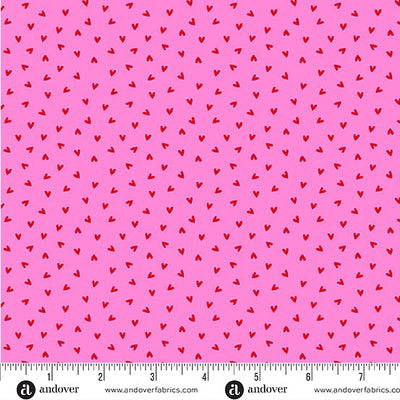 Andover Little Ladies - Love Bug Hugs Hot Pink A-10505-E