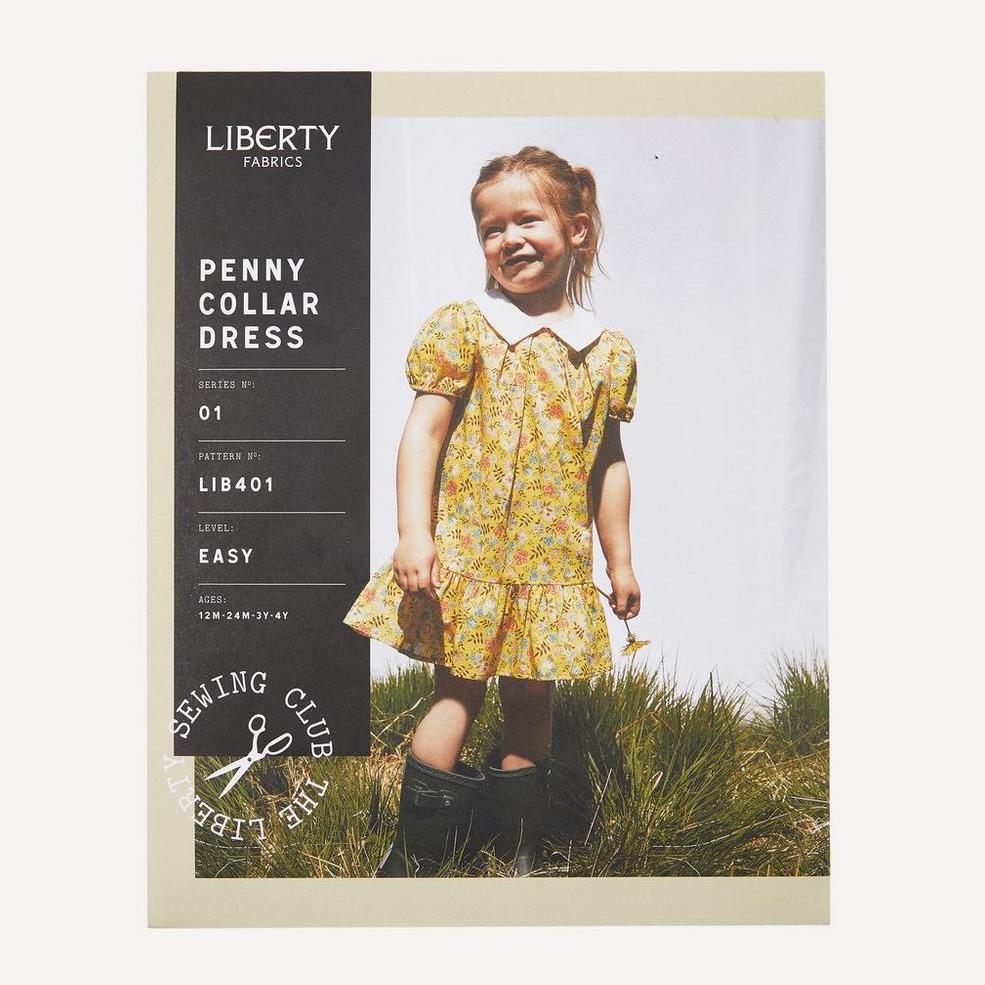 Liberty Fabrics Penny Collar Dress Sewing Pattern: 1-4yrs image 0