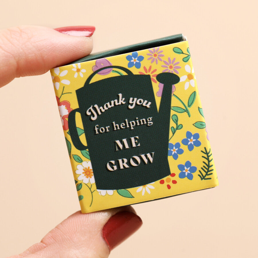 Lisa Angel Tiny Matchbox Ceramic Thank You For Helping Me Grow Token at Bibelot Leek