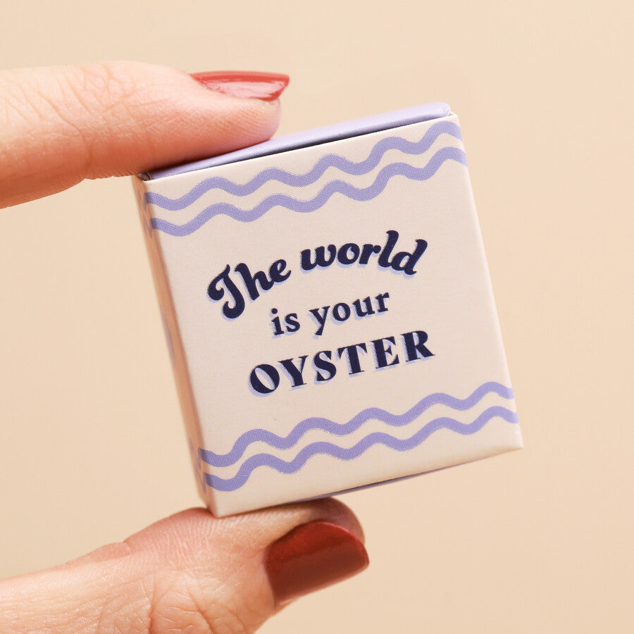 Lisa Angel Tiny Matchbox Ceramic Oyster Token at Bibelot Leek UK Stockist