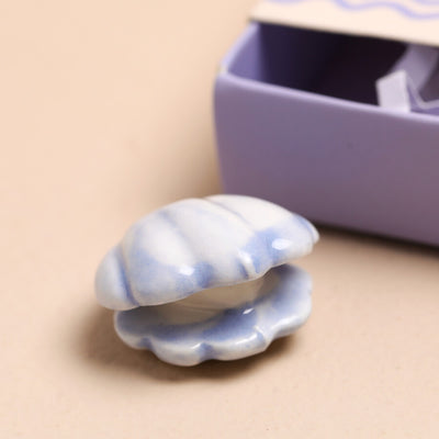 Lisa Angel Tiny Matchbox Ceramic Oyster Token at Bibelot Leek UK Stockist