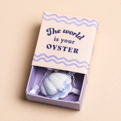 Lisa Angel Tiny Matchbox Ceramic Oyster Token at Bibelot Leek UK Stockist