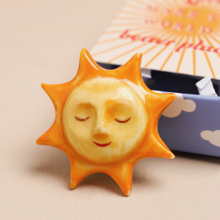 Lisa Angel Tiny Matchbox Ceramic Sunshine Token at Bibelot Leek