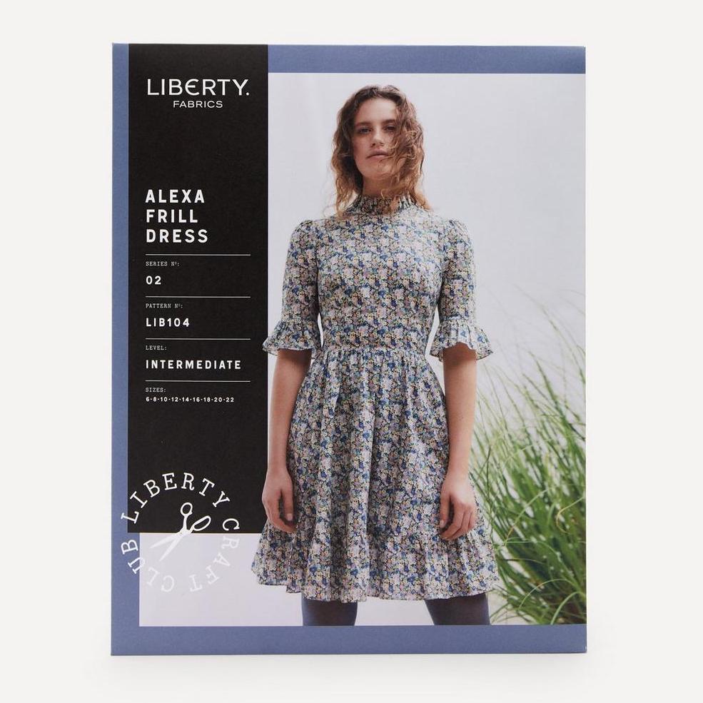 Liberty Fabrics Alexa Frill Dress Sewing Pattern Size 6-22 image 0