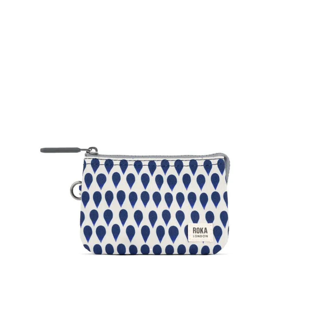 Roka Small Carnaby Recycled Canvas Wallet: Denim Rain image 0