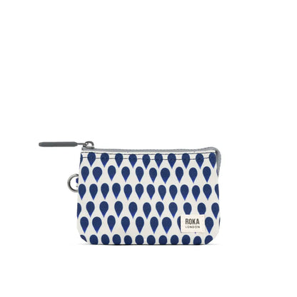 Roka Small Carnaby Recycled Canvas Wallet: Denim Rain image 0