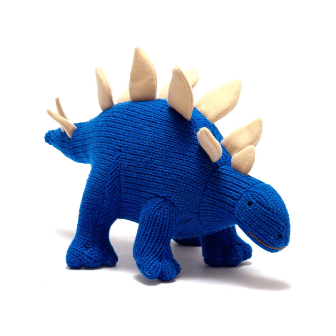 Best Years Small Blue Stegosaurus Knitted Toy image 0