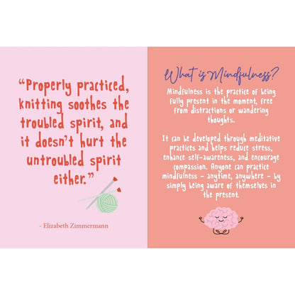 Mindful Knits Gift Book: Mindfulness & Knitting Patterns
