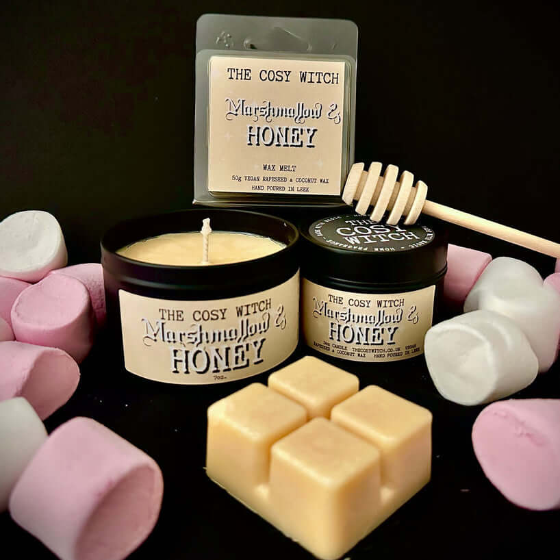 The Cosy Witch Marshmallow and Honey Candle / Wax Melt image 0