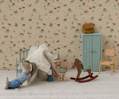 Maileg Rocking Horse, Mouse - Dark Brown image 1
