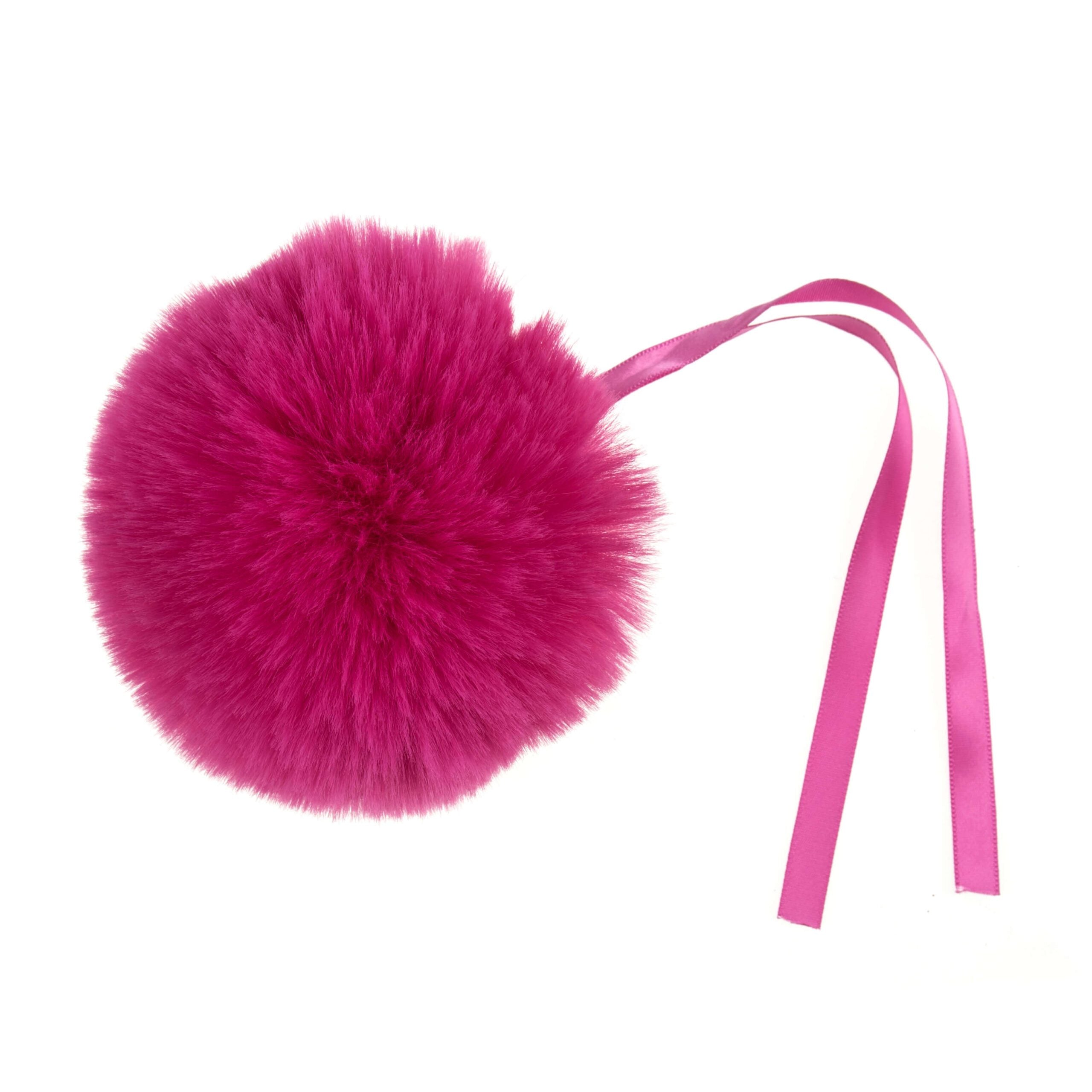Faux Fur Cerise Pom Pom: Large image 0