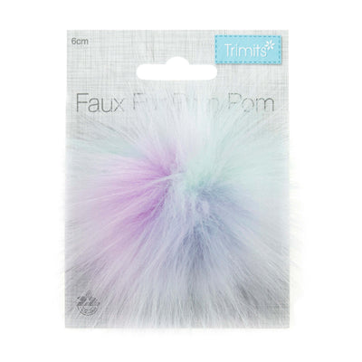 Faux Fur Multi Pom Pom: Medium image 1