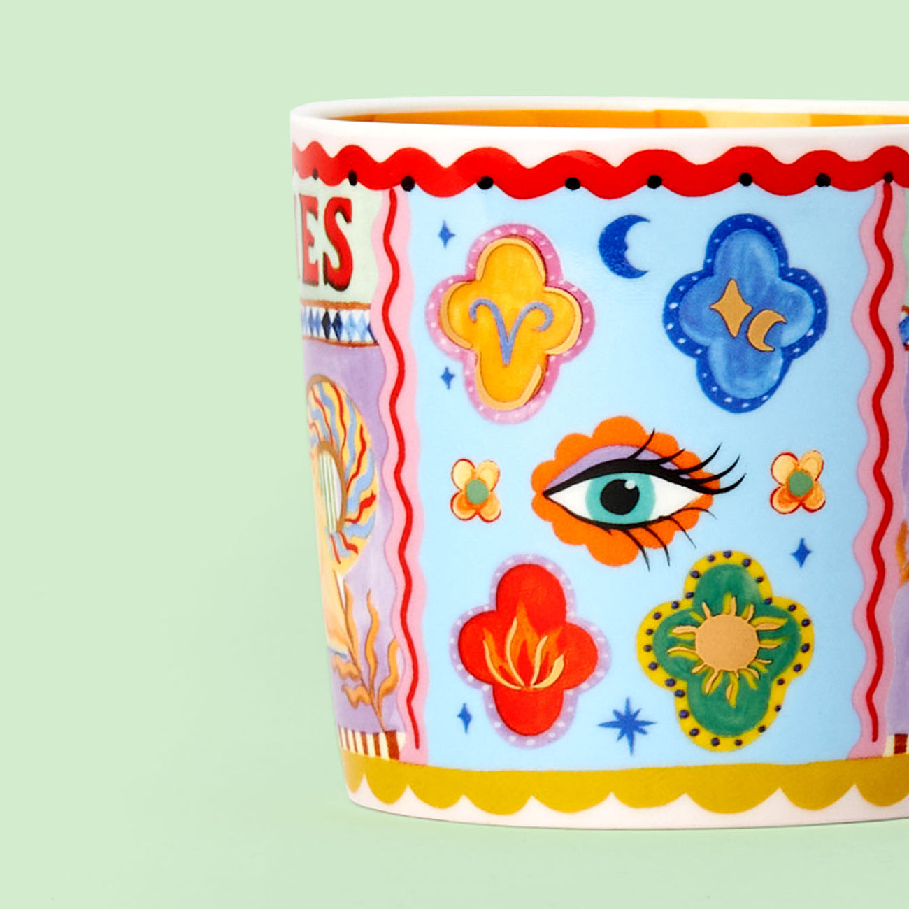 Eleanor Bowmer - Aries Zodiac Mug Bibelot Leek, UK Stockist